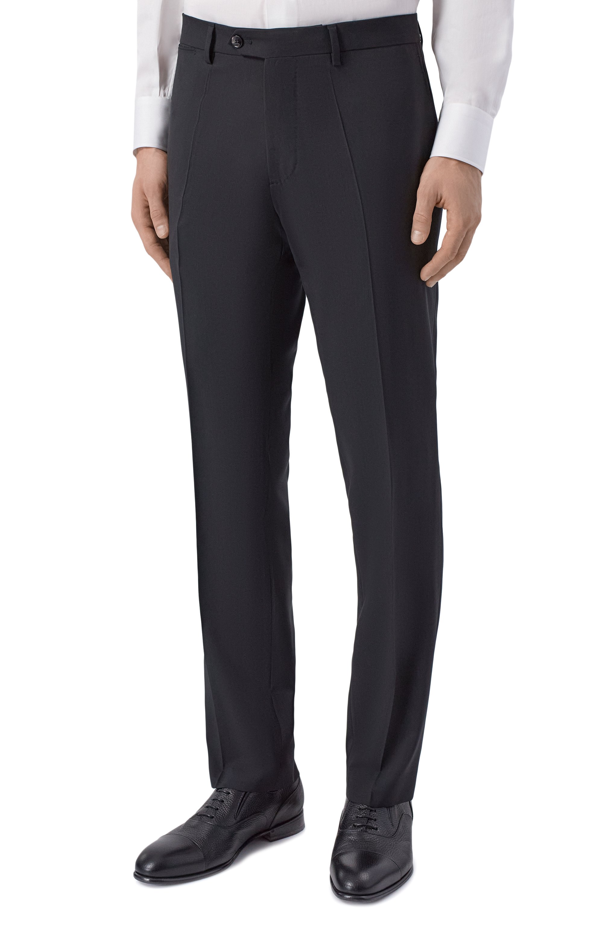 Шерстяные брюки BERWICH черного цвета по цене 37050 руб., арт. SC/1/FA1755X, фото 3 Шерстяные брюки BERWICH, арт. SC/1/FA1755X, фото 3