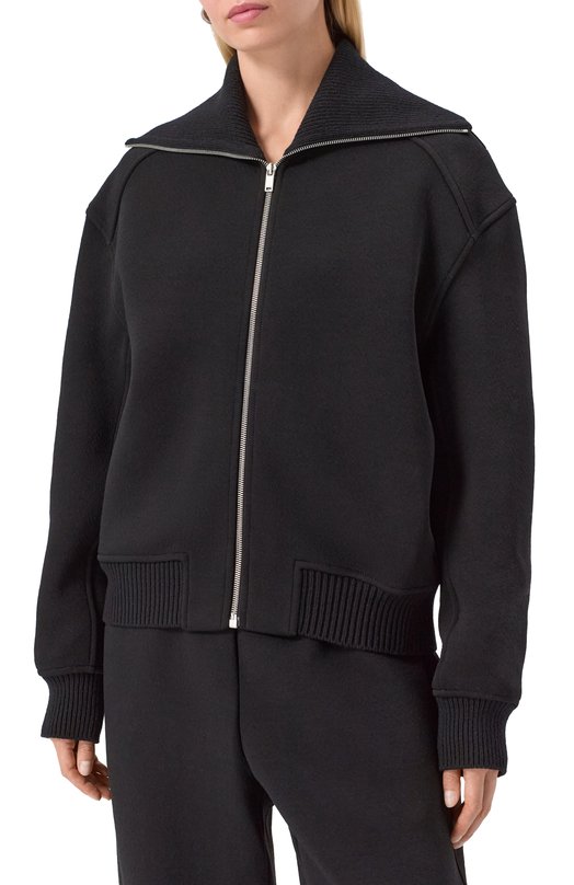 Шерстяной бомбер Jil Sander J02BN0223/J20318 Чёрный  J02BN0223/J20318 Фото 3