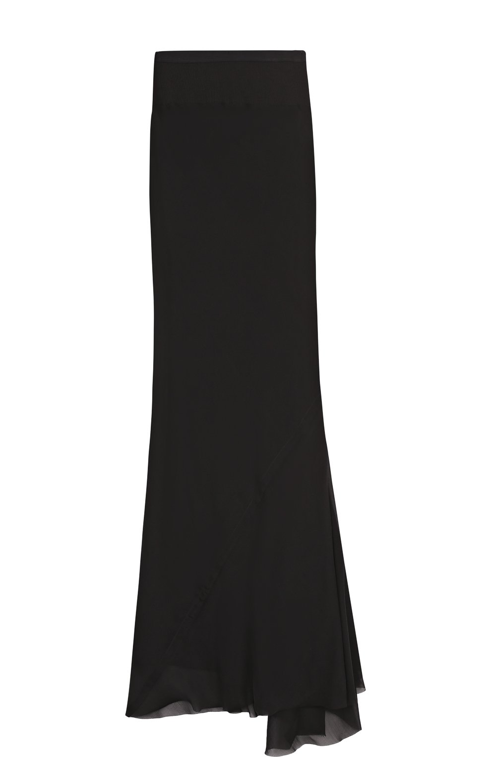 Шелковая юбка-миди асимметричного кроя RICK OWENS, арт. RP18S8334/SCH, фото 1