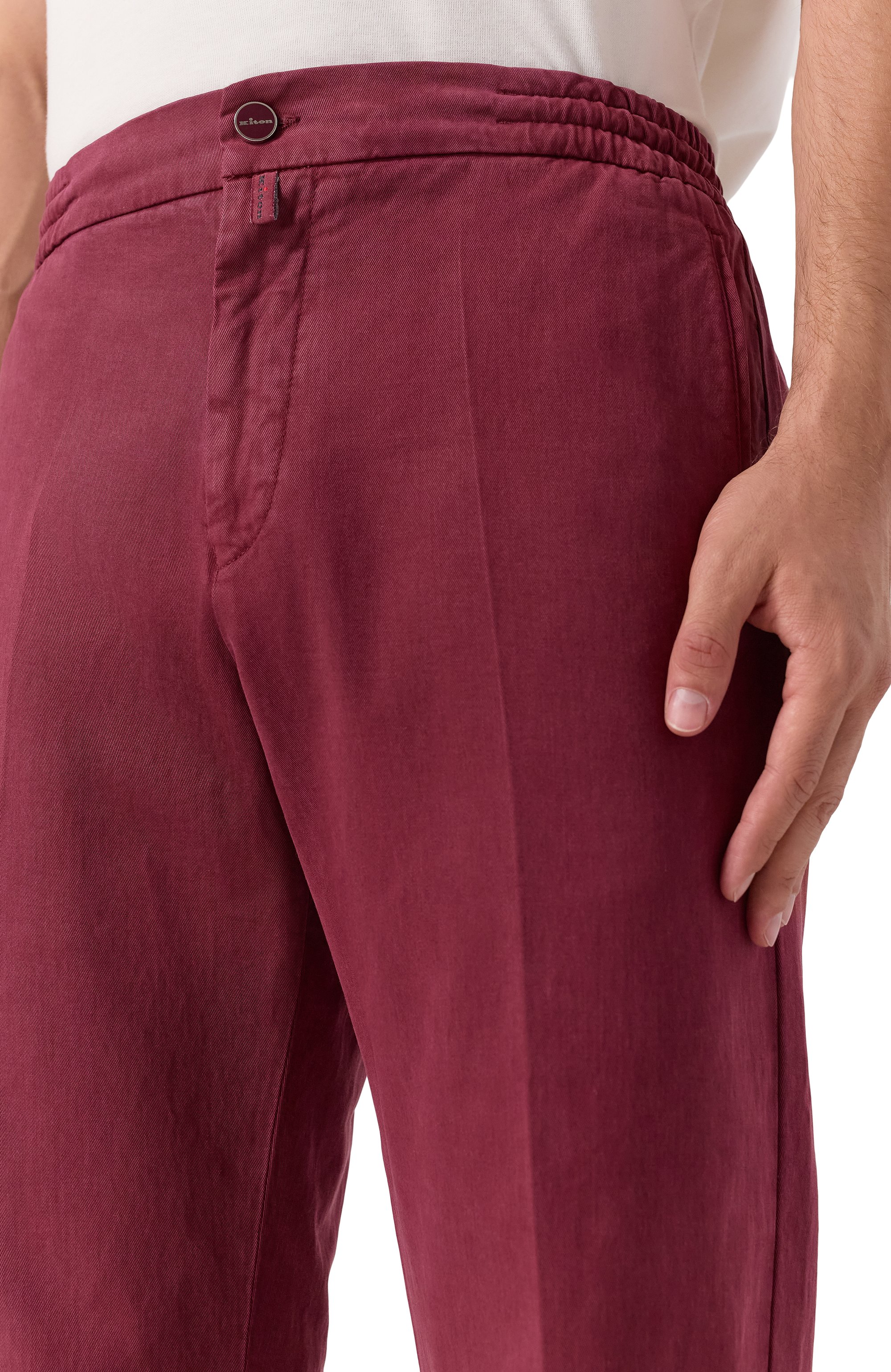 Брюки из лиоцелла и хлопка KITON, арт. UPLACRK0106H16, фото 5