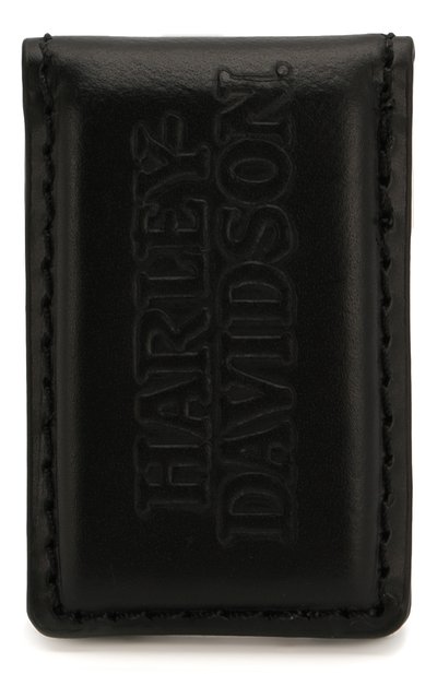 Кожаный зажим для купюр HARLEY-DAVIDSON черного цвета по цене 3110 руб., арт. CORESM62-Black, фото 2 Кожаный зажим для купюр HARLEY-DAVIDSON, арт. CORESM62-Black, фото 2