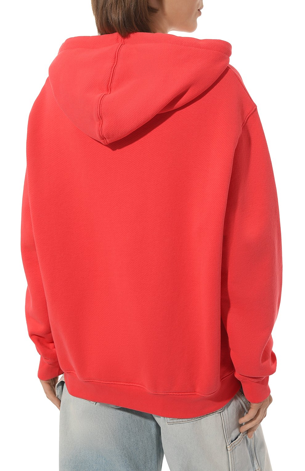 Хлопковое худи OFF-WHITE красного цвета по цене 49950 руб., арт. OWBB035S23JER0012901, фото 4 Хлопковое худи OFF-WHITE, арт. OWBB035S23JER0012901, фото 4