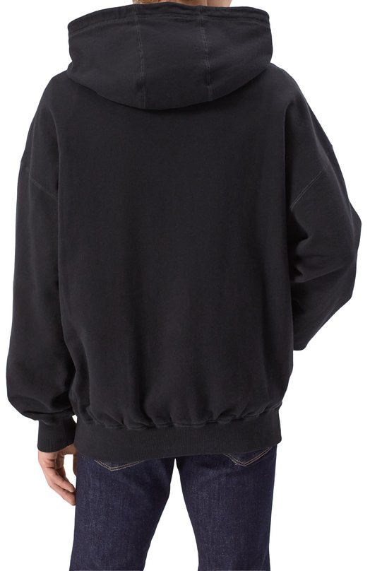 Хлопковое худи Dolce & Gabbana G9BFXT/G7N0Q Чёрный  G9BFXT/G7N0Q Фото 4
