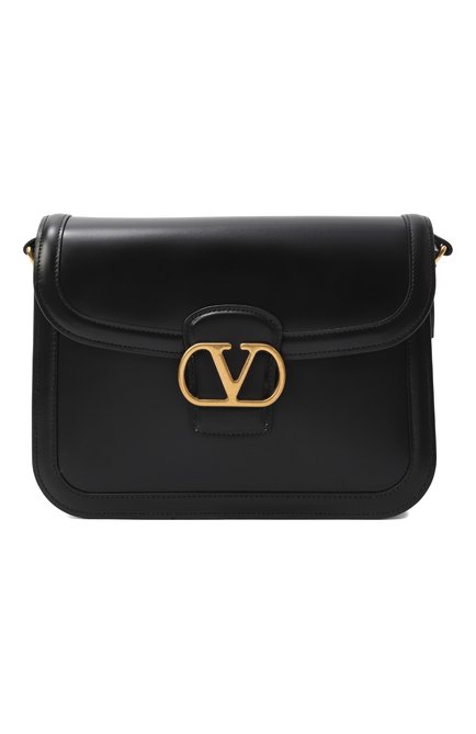 Женская сумка 9to5​ VALENTINO черного цвета, арт. 6W2B0R15/UHF | Фото 1 (Материал сплава: Проставлено; Размер: small; Драгоценные камни: Проставлено; Ремень/цепочка: На ремешке; Материал: Натуральная кожа)