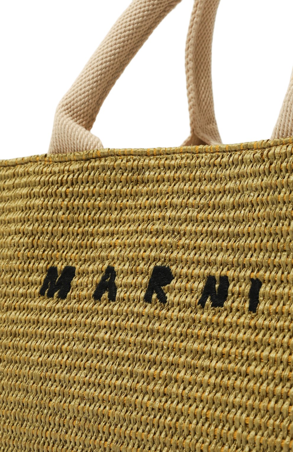 Сумка-тоут MARNI хаки цвета по цене 75300 руб., арт. SHMP0077U0/P3860, фото 3 Сумка-тоут MARNI, арт. SHMP0077U0/P3860, фото 3