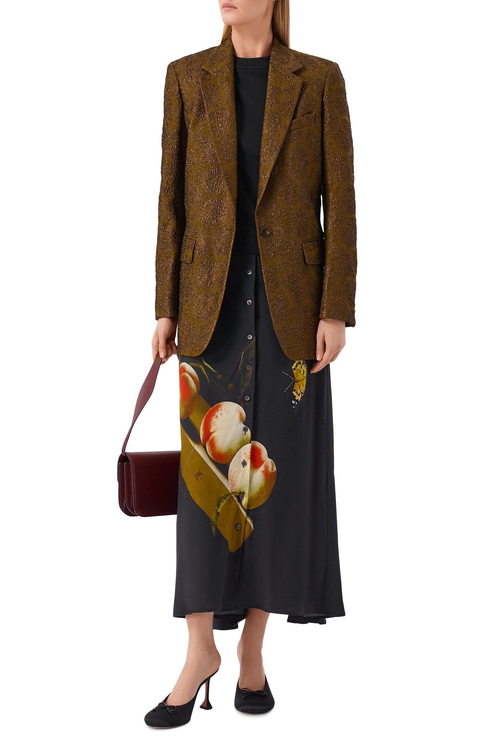 Юбка из вискозы DRIES VAN NOTEN черного цвета по цене 128000 руб., арт. 262-010811/4087, фото 2 Юбка из вискозы DRIES VAN NOTEN, арт. 262-010811/4087, фото 2