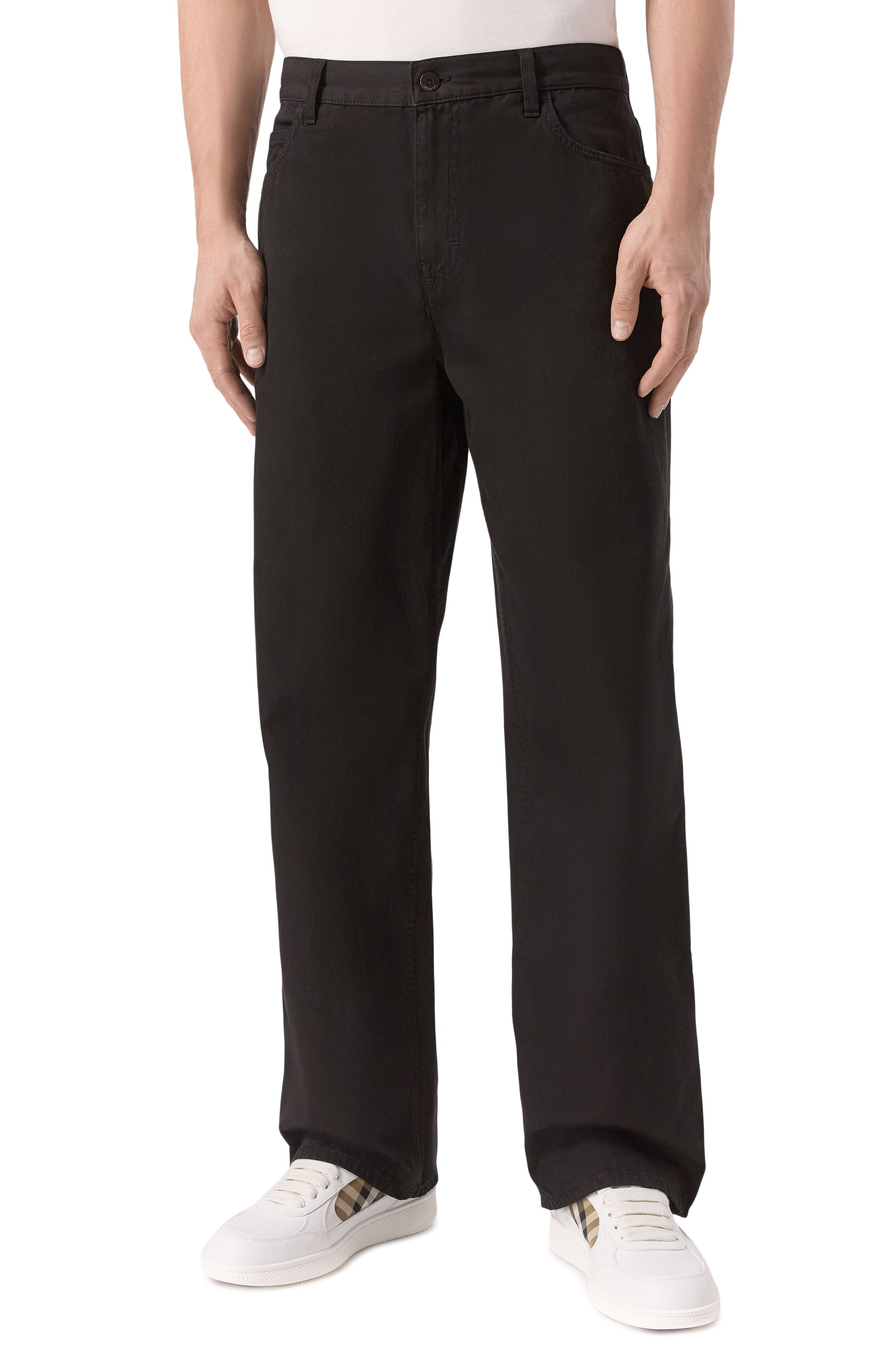 Хлопковые брюки BURBERRY, арт. 8109241, фото 3