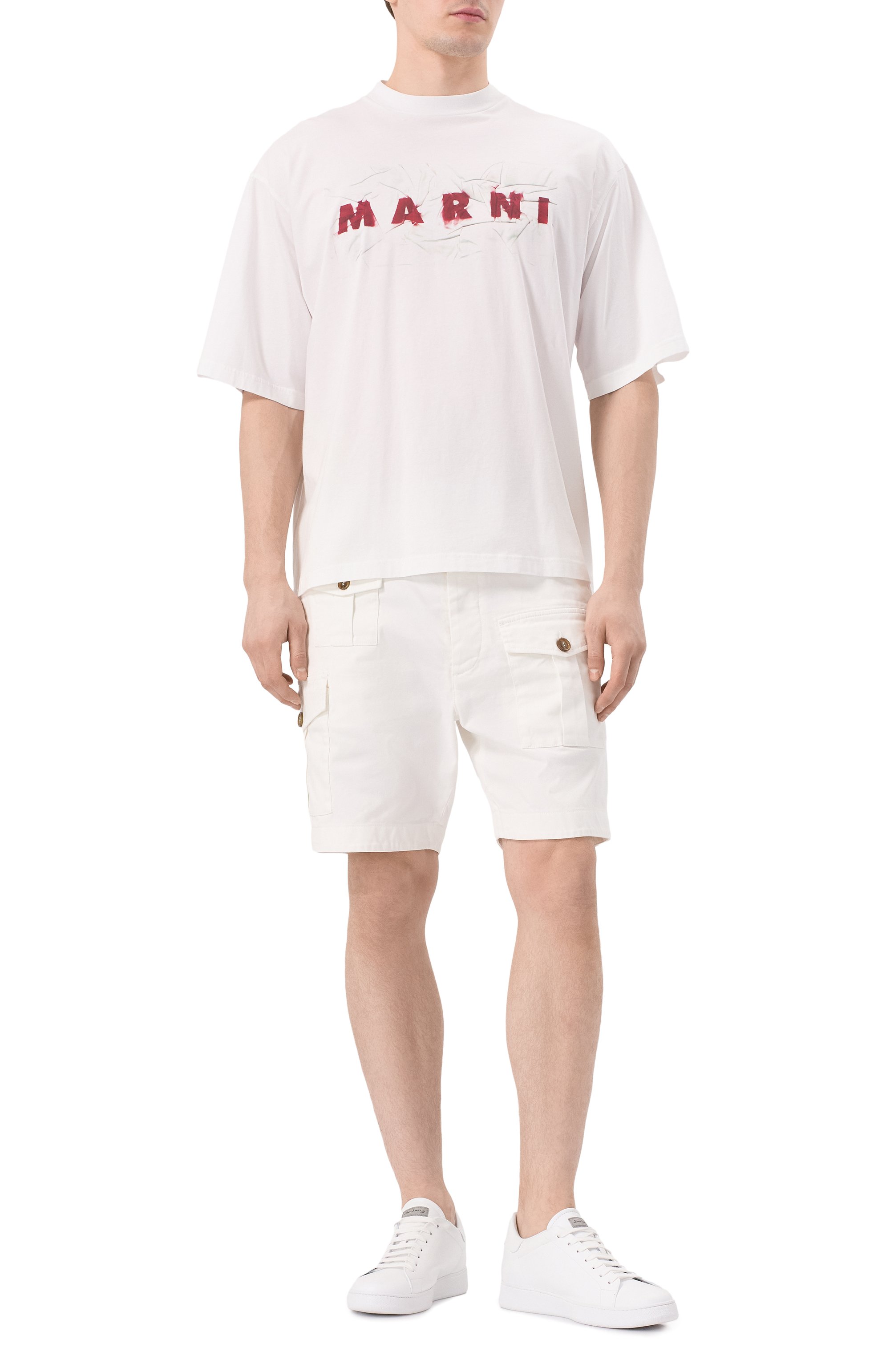 Хлопковая футболка MARNI, арт. HUMU0223PV/USCW95, фото 2
