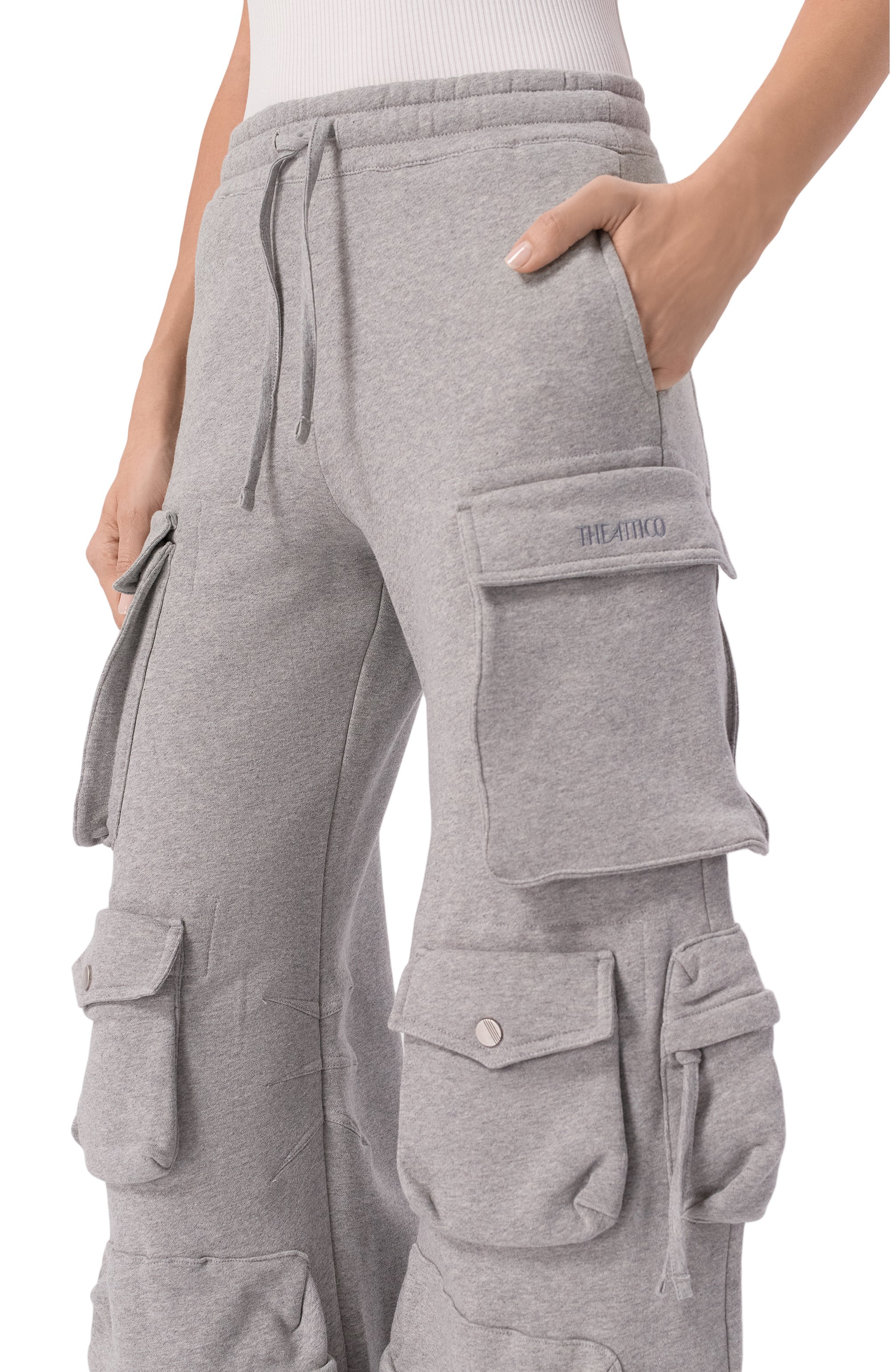 Хлопковые брюки-карго THE ATTICO, арт. 260WCP00260/JJF003AA, фото 5