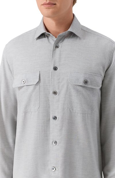 Рубашка из хлопка и кашемира CORNELIANI, арт. 26P219-2611345, фото 5