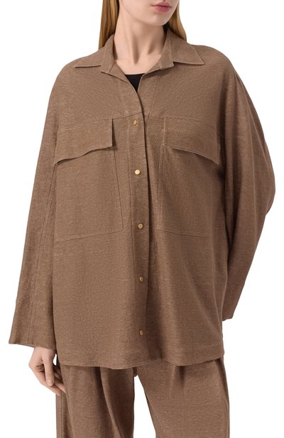 Рубашка изо льна и вискозы GIORGIO ARMANI, арт. GW000905/AF15060, фото 3