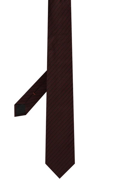 Шелковый галстук ZEGNA бордового цвета по цене 26350 руб., арт. 1P8/Z8D30TA8, фото 3 Шелковый галстук ZEGNA, арт. 1P8/Z8D30TA8, фото 3