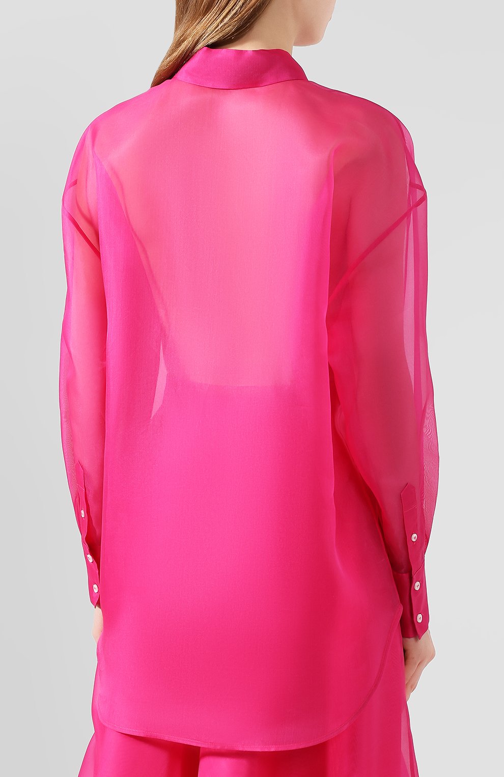Шелковая рубашка MSGM, арт. 2842MDE116 207303, фото 4