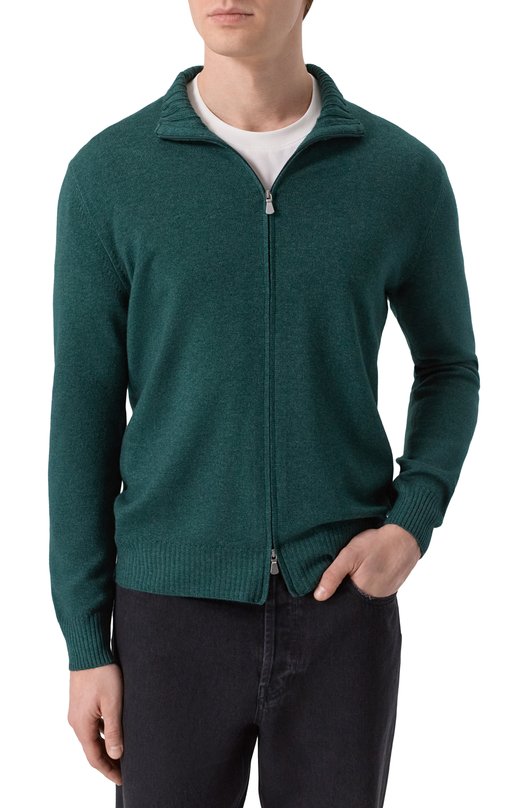 Кардиган из шерсти и кашемира Gran Sasso 57144/19588 Зелёный  57144/19588 Фото 3