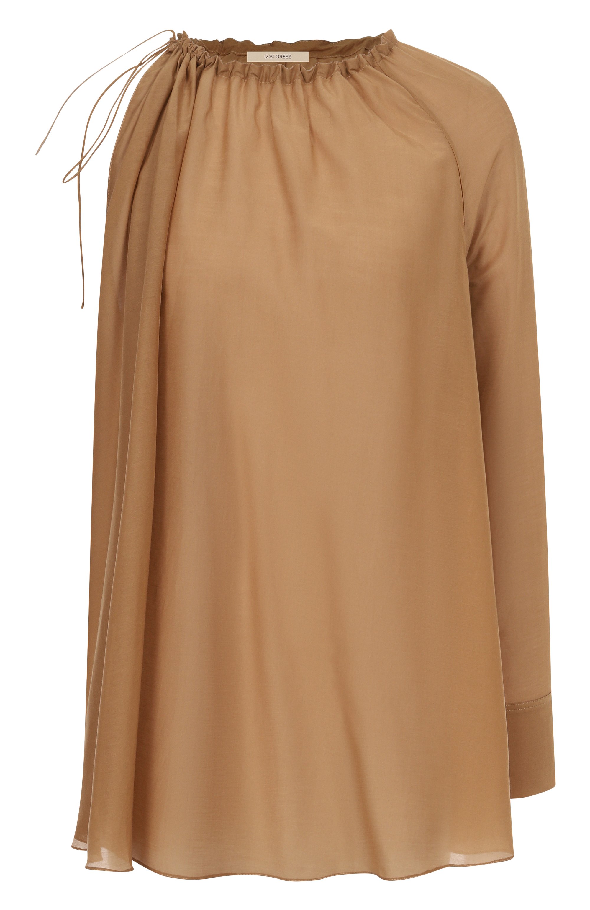 Блузка из хлопка и шелка 12 STOREEZ, арт. 132898, фото 1