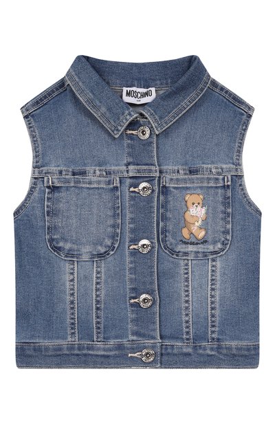 Джинсовый жилет MOSCHINO, арт. HDN002/LXE62