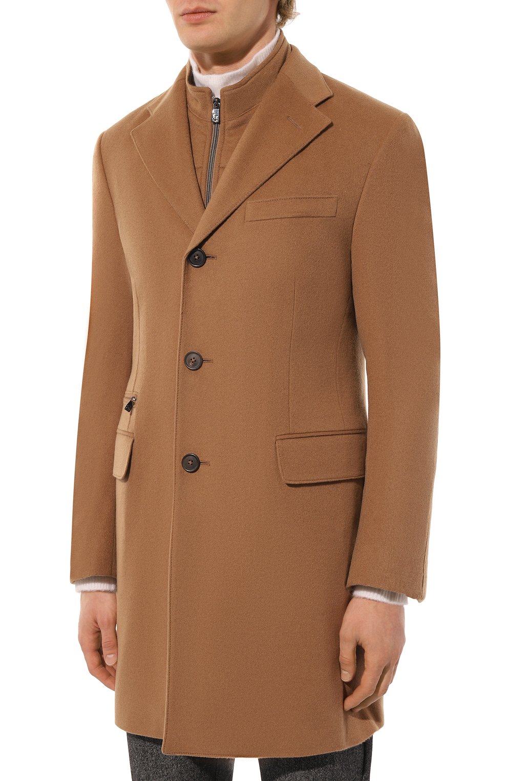 Шерстяное пальто CORNELIANI, арт. 941508-9412321, фото 3