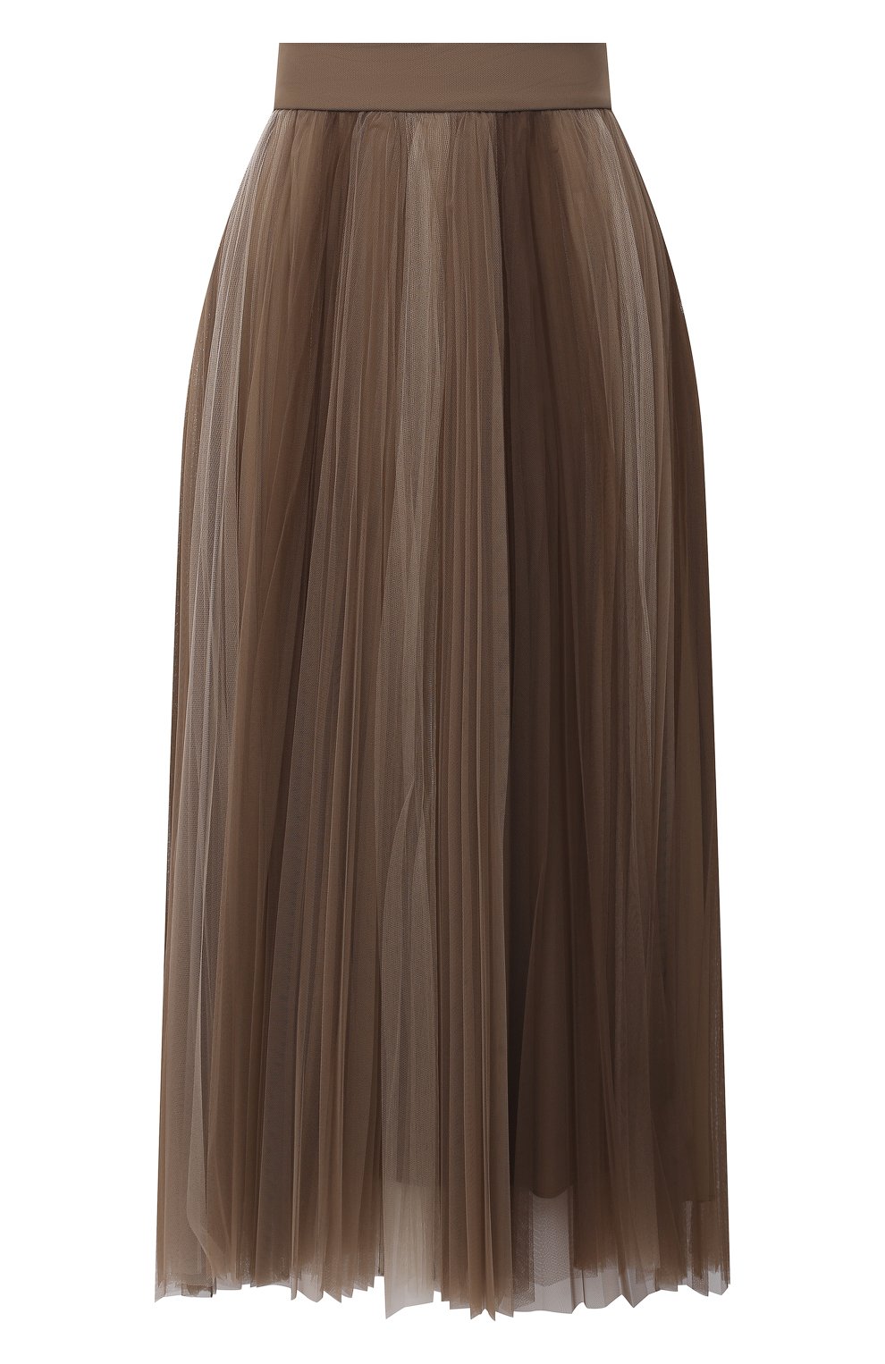 Юбка BRUNELLO CUCINELLI коричневого цвета по цене 187500 руб., арт. MP960G3001, фото 1 Юбка BRUNELLO CUCINELLI, арт. MP960G3001, фото 1