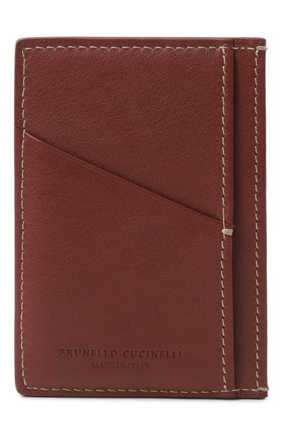 Мужской кожаный футляр для кредитных карт BRUNELLO CUCINELLI, арт. MWN0BU435