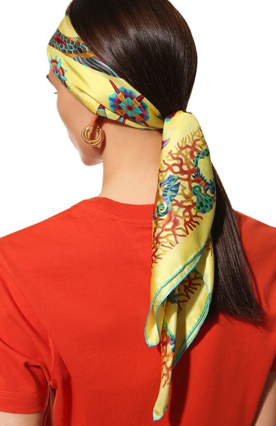 Шелковый платок mermaid KIRILL OVCHINNIKOV, арт. 90\M, фото 3