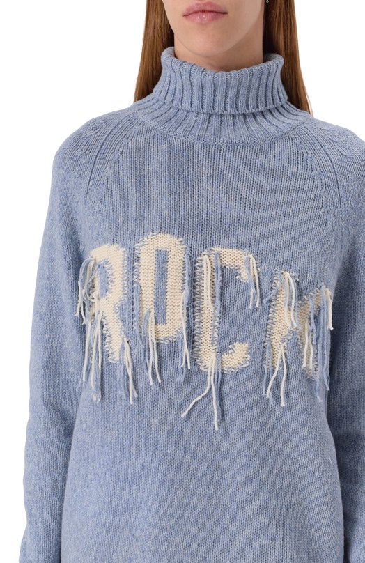 Шерстяной свитер Zadig and Voltaire KWSW02823 Голубой  KWSW02823 Фото 5