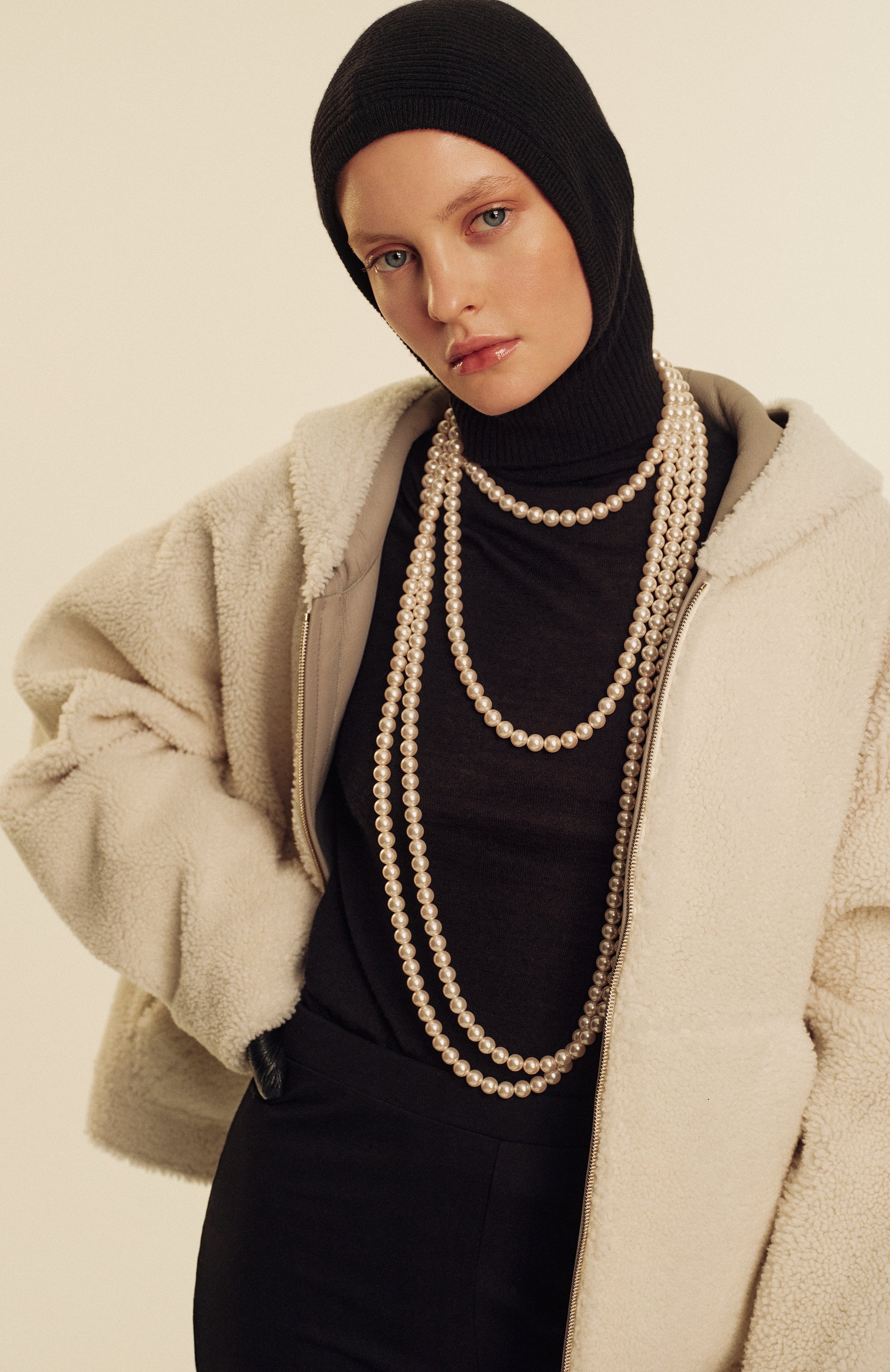 Кашемировая балаклава AGNONA, арт. MA08040E/1K120LE, фото 8