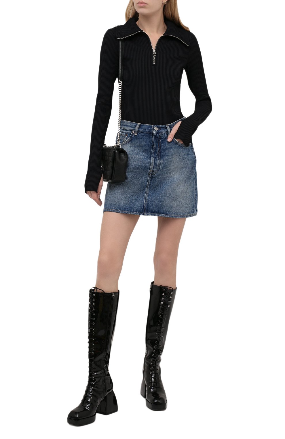 Пуловер HELMUT LANG черного цвета по цене 36250 руб., арт. L07HW507, фото 2 Пуловер HELMUT LANG, арт. L07HW507, фото 2