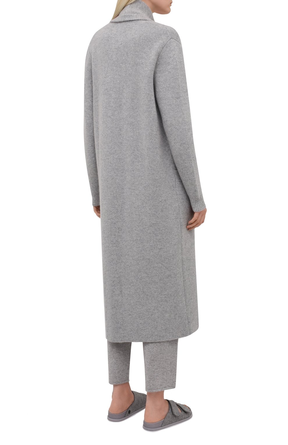 Кашемировый кардиган LE KASHA светло-серого цвета по цене 168000 руб., арт. ITALY00, фото 4 Кашемировый кардиган LE KASHA, арт. ITALY00, фото 4