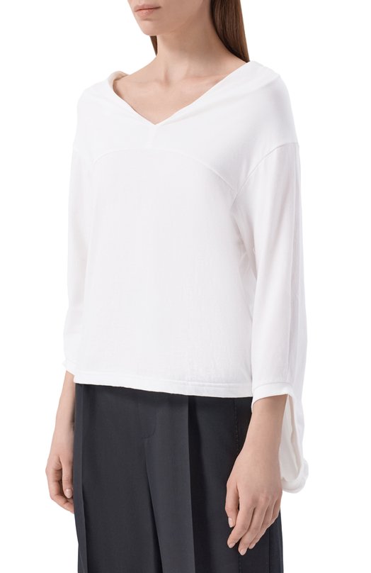 Хлопковый лонгслив Undercover UP1F1804 Белый  UP1F1804 Фото 3