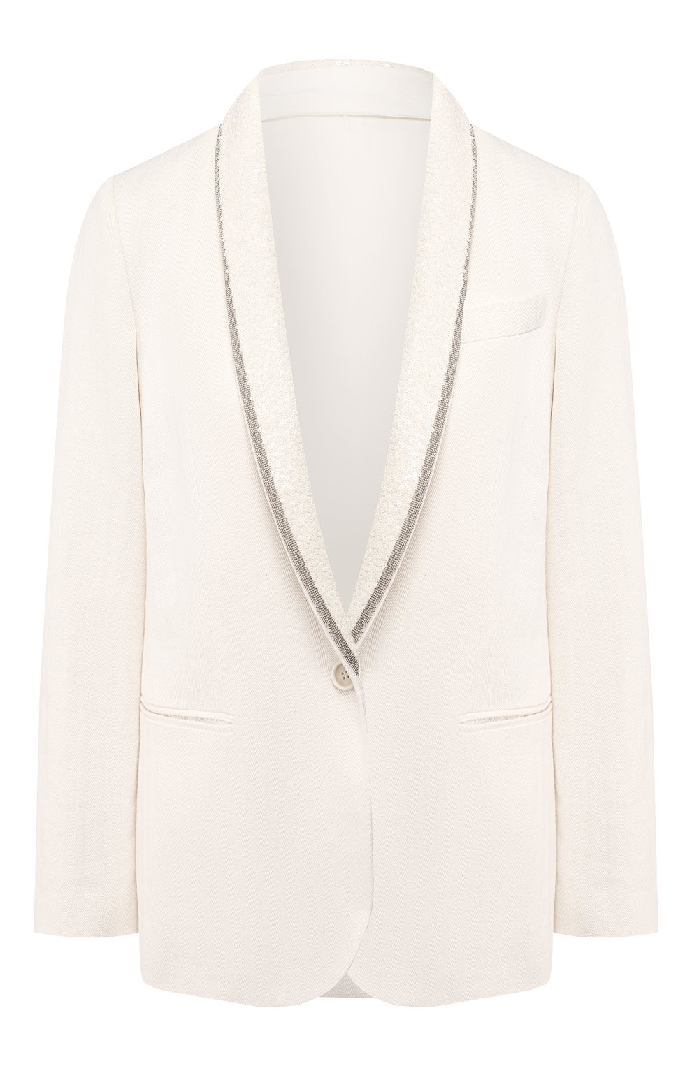 Жакет из смеси хлопка и льна BRUNELLO CUCINELLI, арт. MF5778478, фото 1