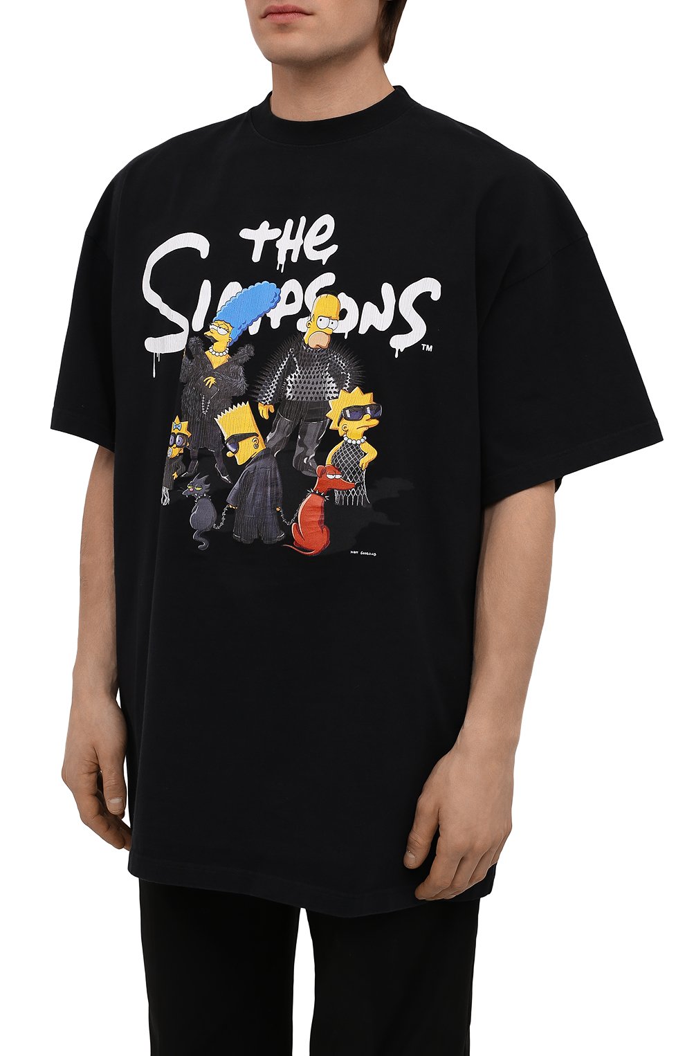 Хлопковая футболка balenciaga x the simpsons BALENCIAGA, арт. 676589/TLVG7, фото 3