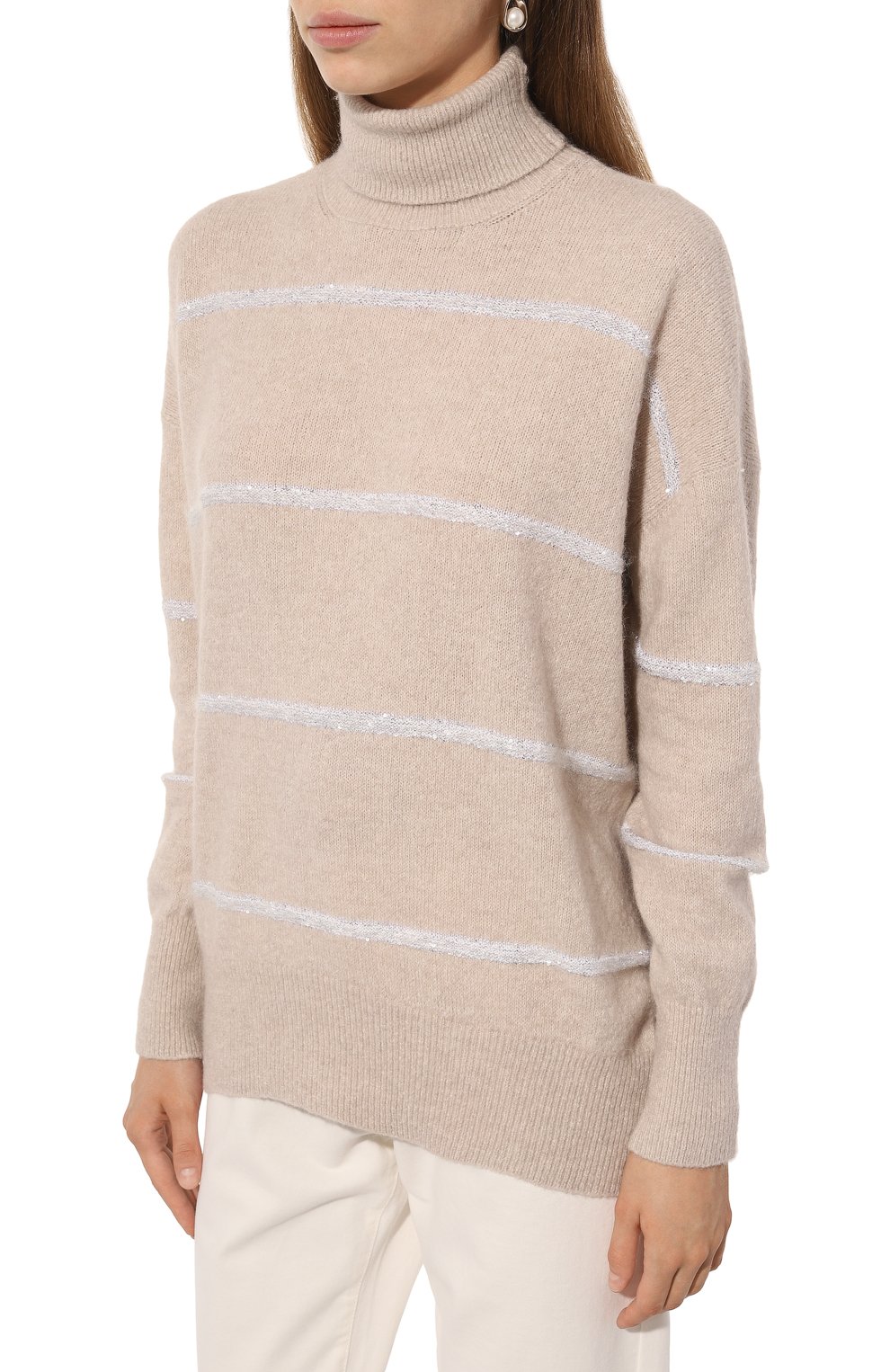 Свитер из шерсти и хлопка BRUNELLO CUCINELLI, арт. MSP71BP411, фото 3