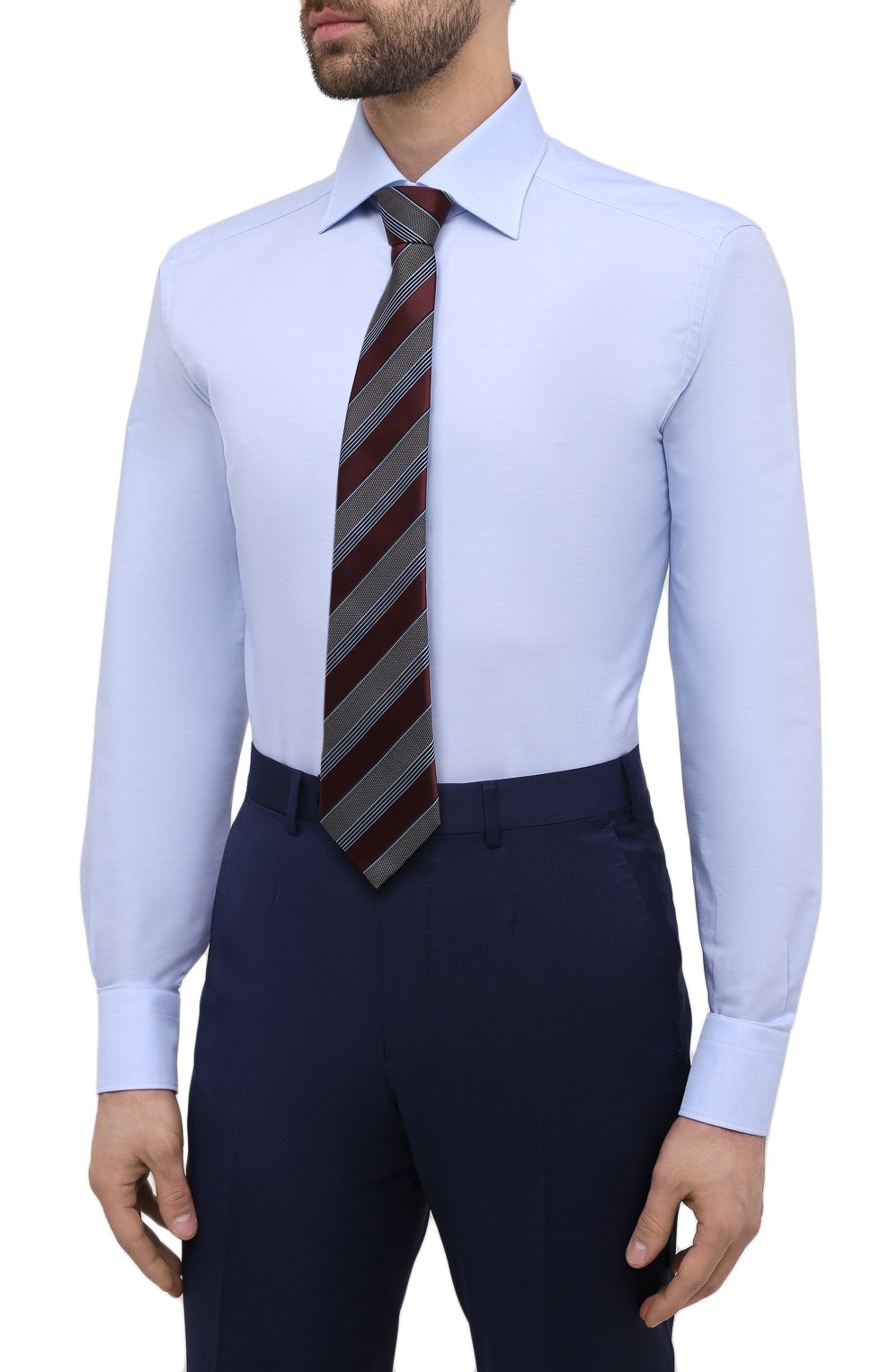 Хлопковая сорочка ZEGNA, арт. 901030/9RS0GS, фото 4