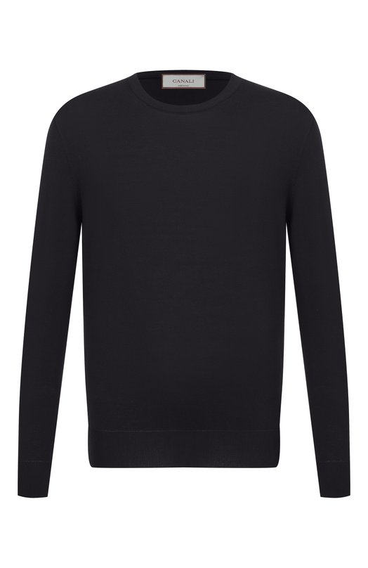 Хлопковый джемпер Canali C0012/MK02459 Чёрный C0012/MK02459