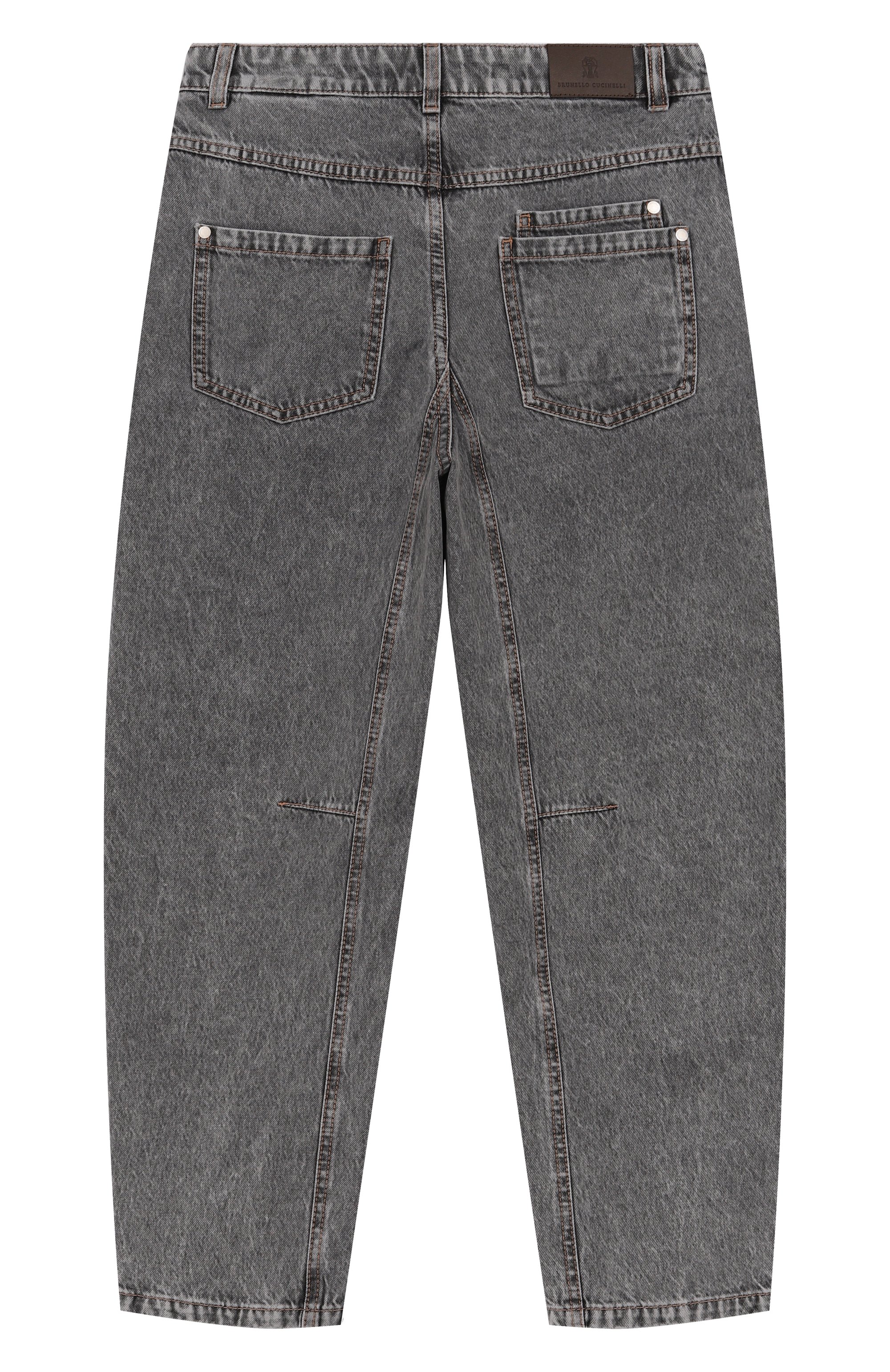 Джинсы BRUNELLO CUCINELLI серого цвета по цене 56850 руб., арт. BH188P648C, фото 2 Джинсы BRUNELLO CUCINELLI, арт. BH188P648C, фото 2
