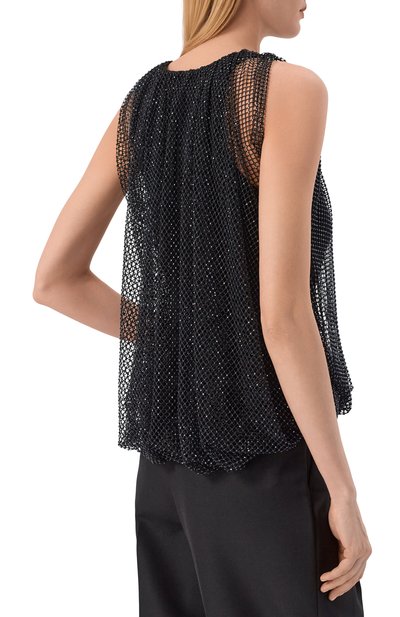 Топ с отделкой стразами SPORTMAX, арт. SPXN0D0, фото 4