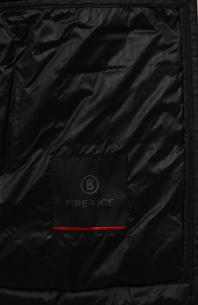 Мужская утепленная куртка BOGNER FIRE+ICE черного цвета, арт. 34198370 | Фото 6 (Рукава: Длинные; Материал внешний: Синтетический материал; Мужское Кросс-КТ: утепленные куртки; Материал сплава: Проставлено; Материал подклада: Синтетический материал; Драгоценные камни: Проставлено; Длина (верхняя одежда): Короткие; Стили: Кэжуэл)