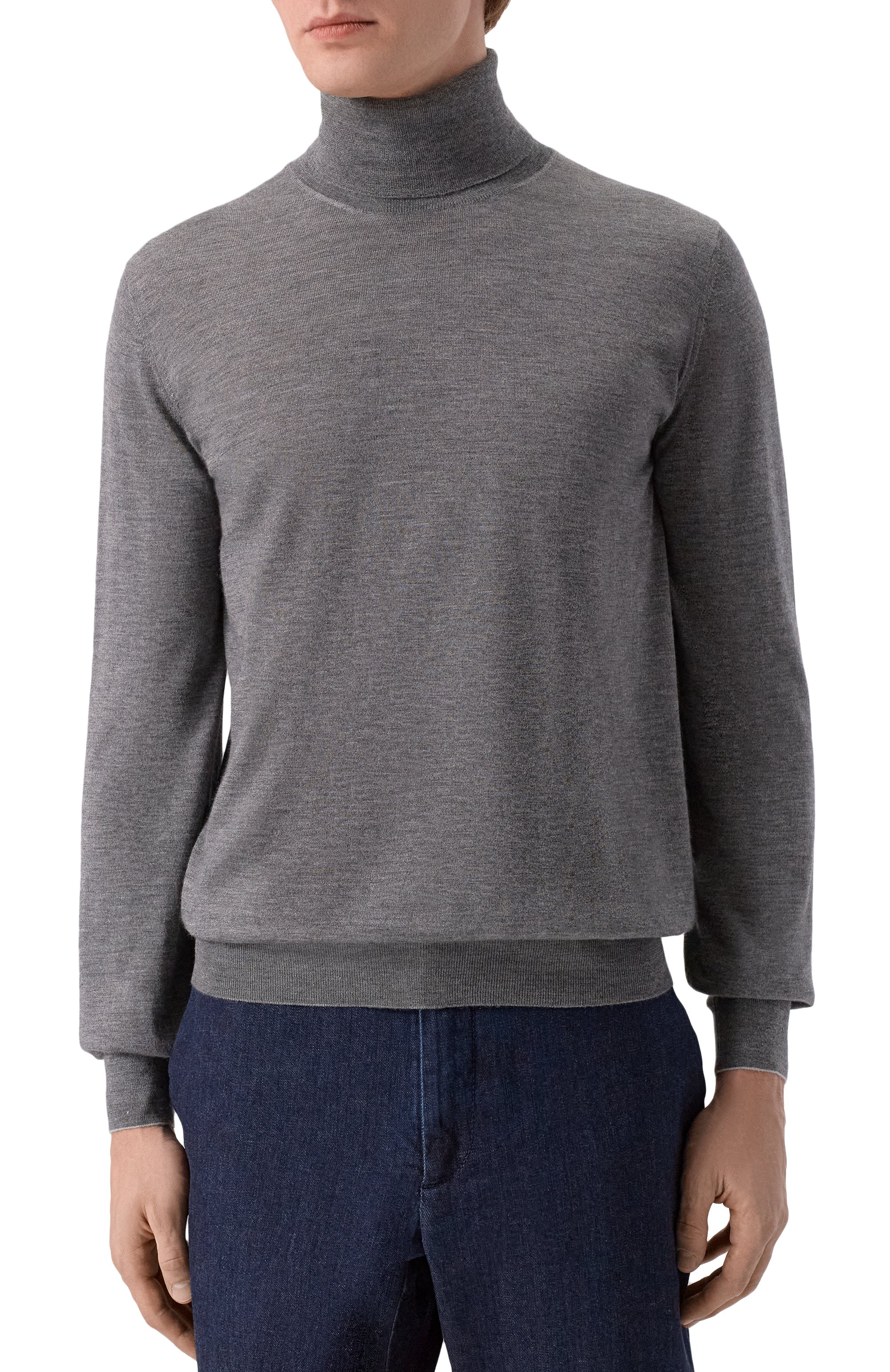 Водолазка из каше�мира и шелка BRUNELLO CUCINELLI, арт. M2300103, фото 3