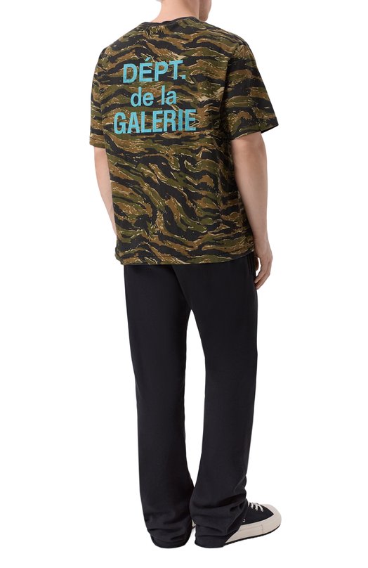 Хлопковая футболка Gallery Dept. FT-10307 Хаки  FT-10307 Фото 2
