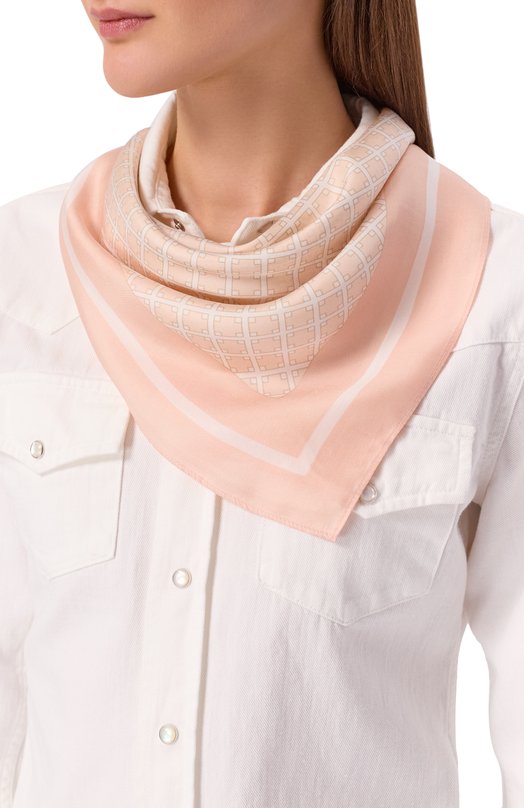 Шелковый платок BOSS 50555864 Розовый  50555864 Фото 2