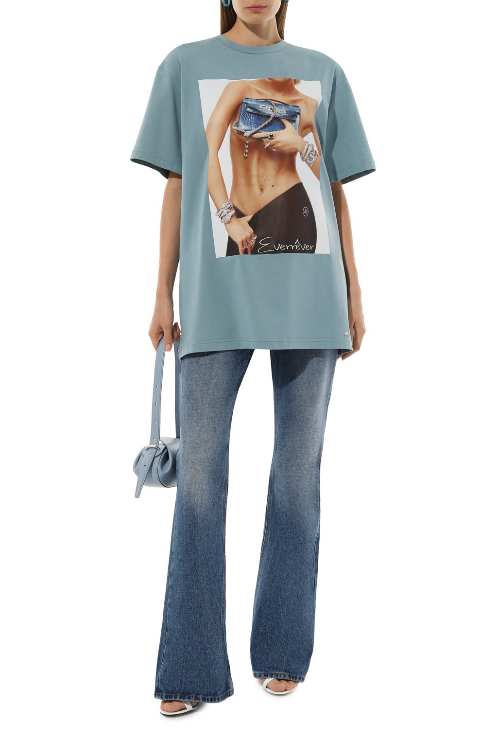 Хлопковая футболка EVERREVER, арт. RE-TS-PR-BLUE-01, фото 2