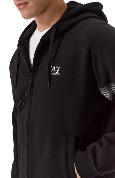 Хлопковая толстовка EA7, арт. 7M000964/AF10377, фото 5