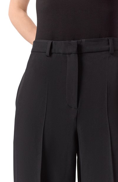 Брюки LESYANEBO черного цвета по цене 40000 руб., арт. LN07H-1057_MAR, фото 5 Брюки LESYANEBO, арт. LN07H-1057_MAR, фото 5