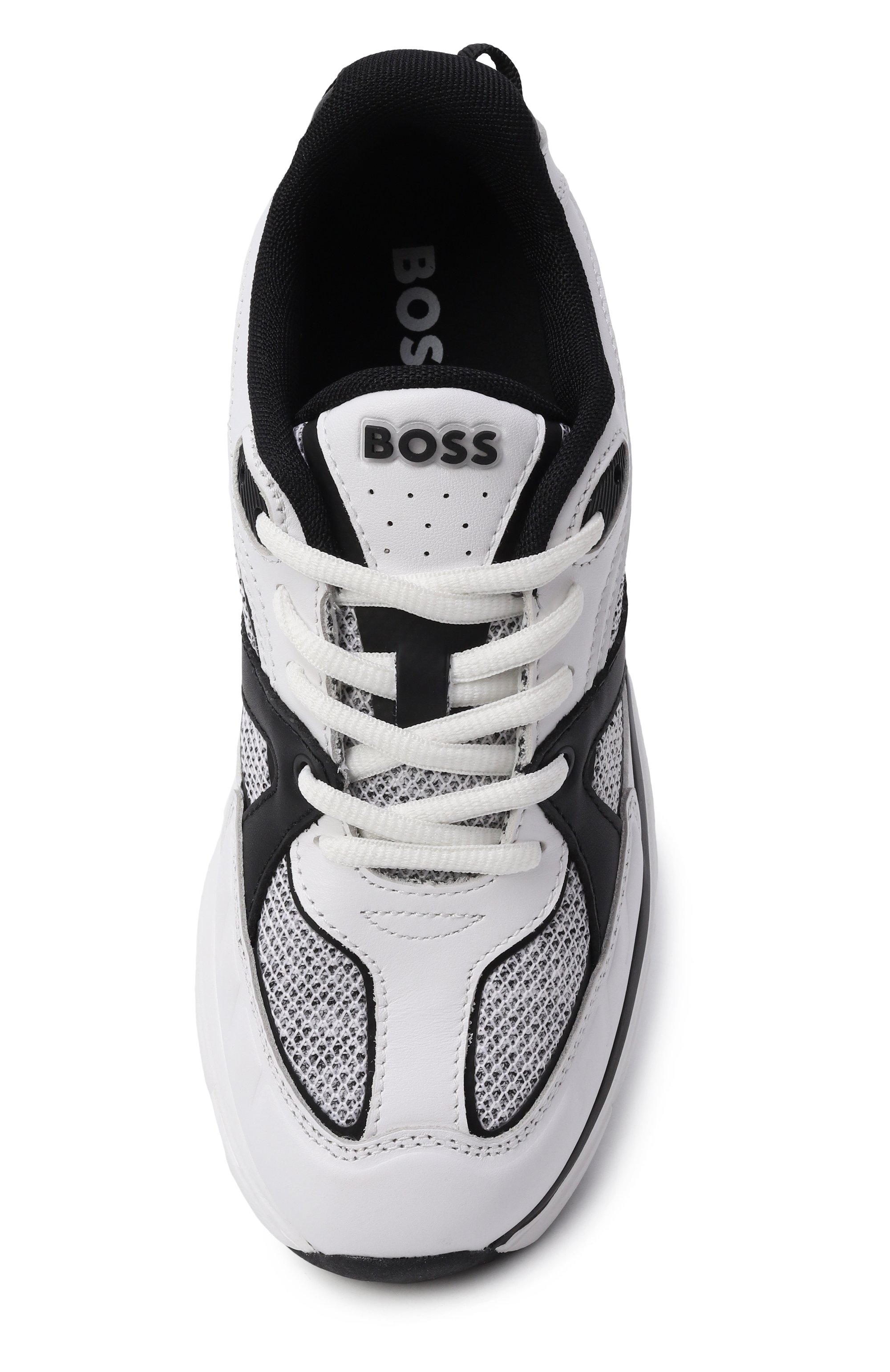 Комбинированные кроссовки BOSS, арт. J52570, фото 4