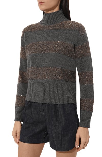 Свитер из шерсти и кашемира BRUNELLO CUCINELLI, арт. M16702104, фото 3