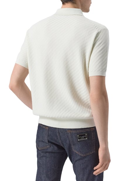 Поло из хлопка и шелка BRIONI, арт. UMR200/PAK22, фото 4