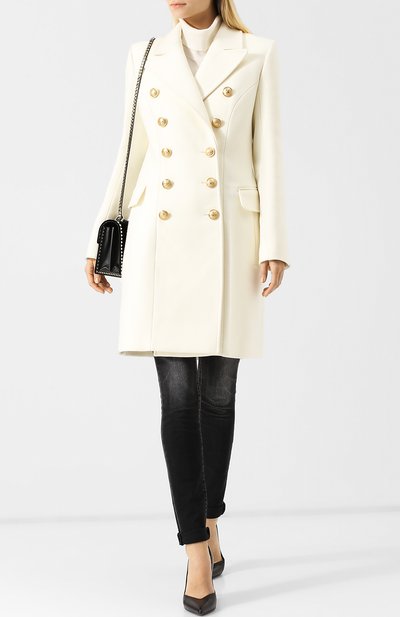 Двубортное пальто из смеси шерсти и кашемира BALMAIN, арт. 142400/W006, фото 2