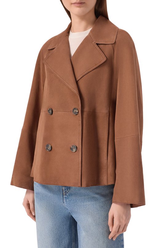 Замшевая куртка Weekend Max Mara WKDS0SPIR0 Коричневый  WKDS0SPIR0 Фото 3