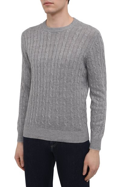 Джемпер изо льна и хлопка BRUNELLO CUCINELLI, арт. M2L76020, фото 3