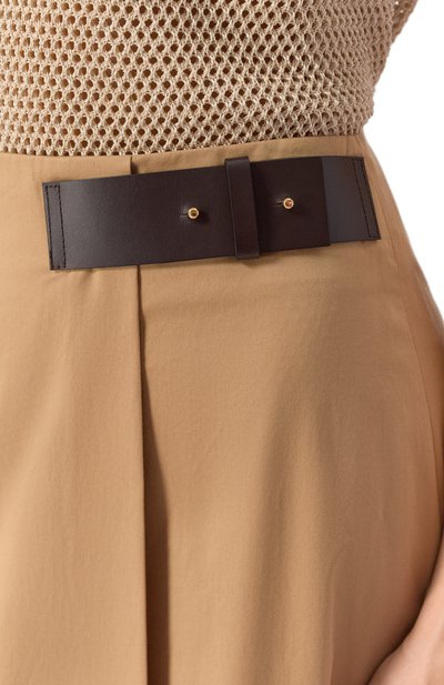 Хлопковая юбка LORENA ANTONIAZZI бежевого цвета по цене 87350 руб., арт. E2541G033A/4818, фото 5 Хлопковая юбка LORENA ANTONIAZZI, арт. E2541G033A/4818, фото 5
